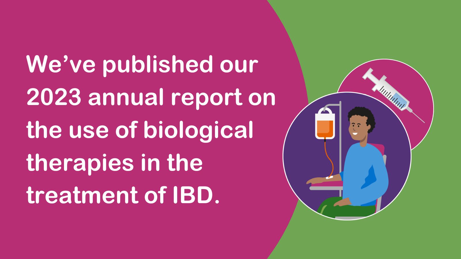 We've published our 2023 annual report on the use of biological therapies in the treatment of IBD.